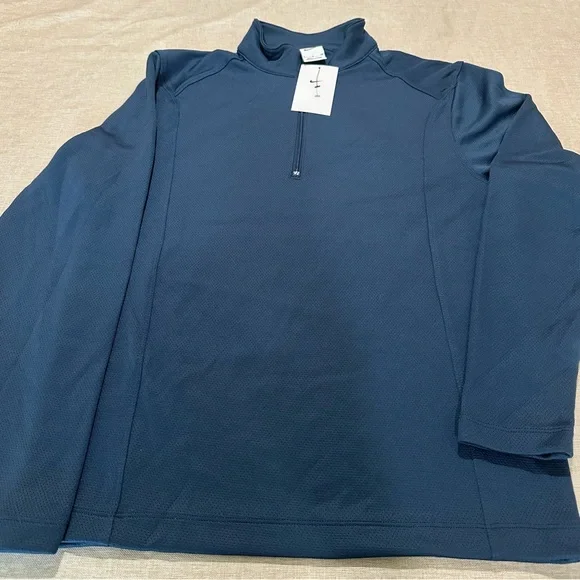 Nike Blue Lightweight Quarter-Zip Jacket